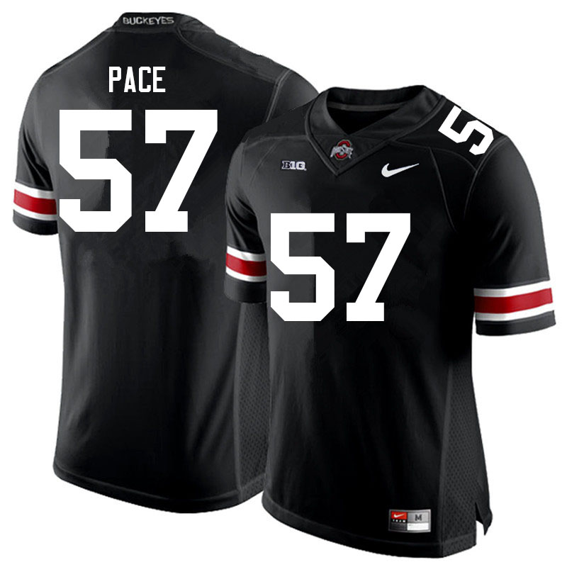 Ohio State Buckeyes #57 Jalen Pace College Football Jerseys Sale-Black